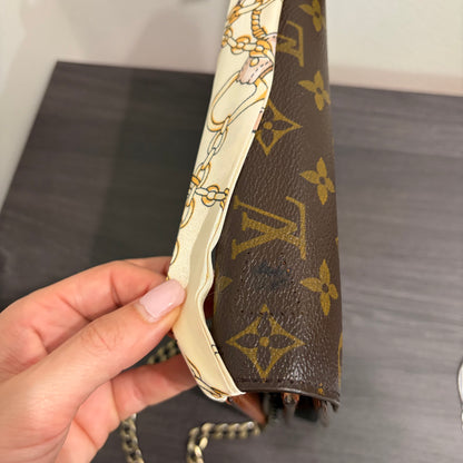 #1101-15 LOUIS VUITTON Monogram Monceau 27 with Removable Chain