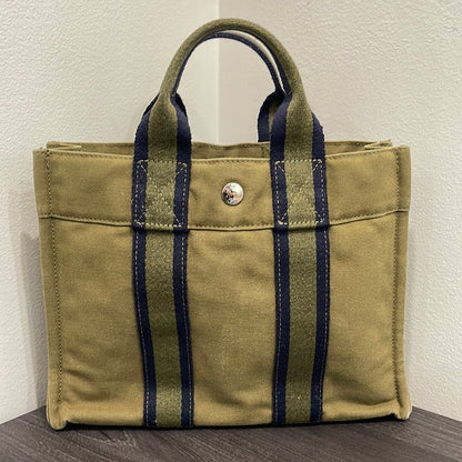 SOLD! Hermès Toile Fourre-Tout PM Tote