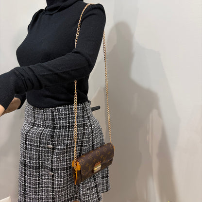 #1101-01 LOUIS VUITTON Limited Edition Portefeuille Elysee Wallet with Removable Chain