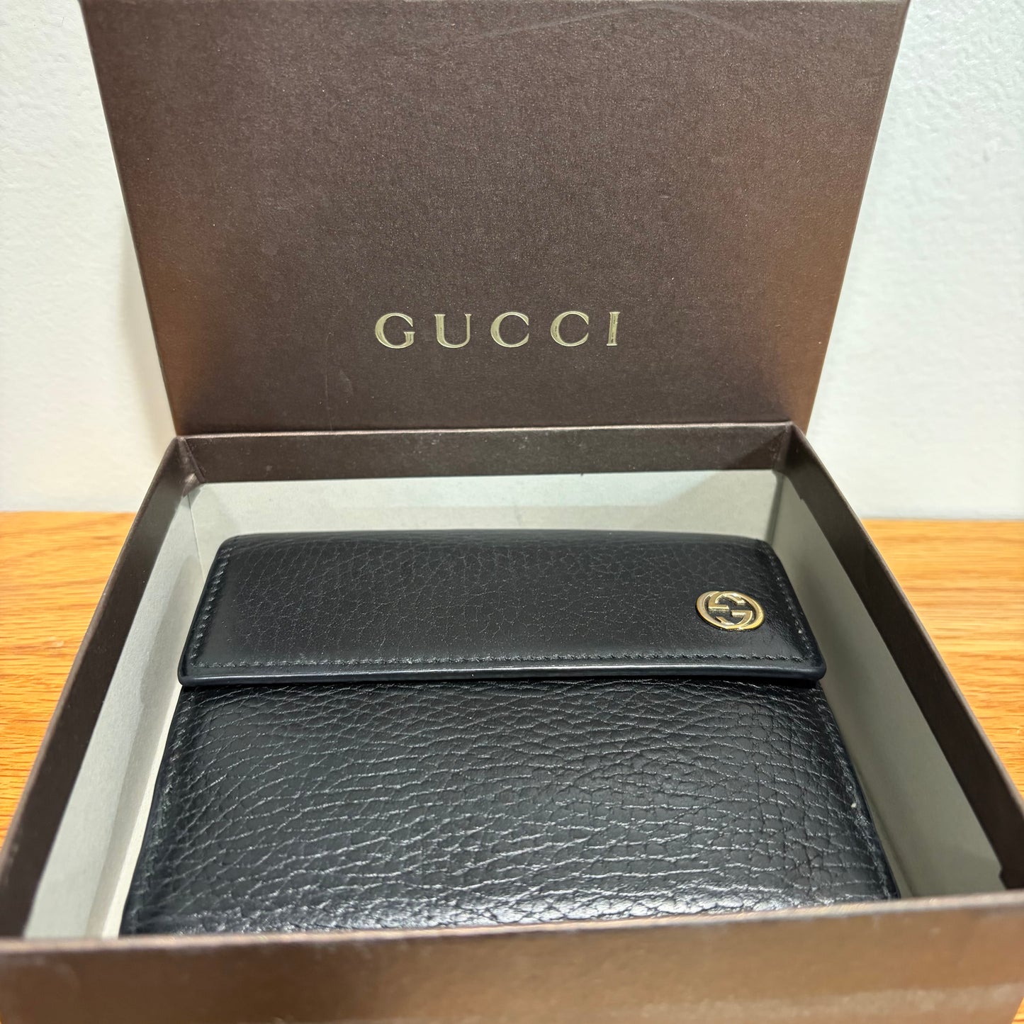 #3228 GUCCI Black Wallet