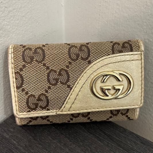 CLEARANCE #184 GUCCI Canvas Key Case