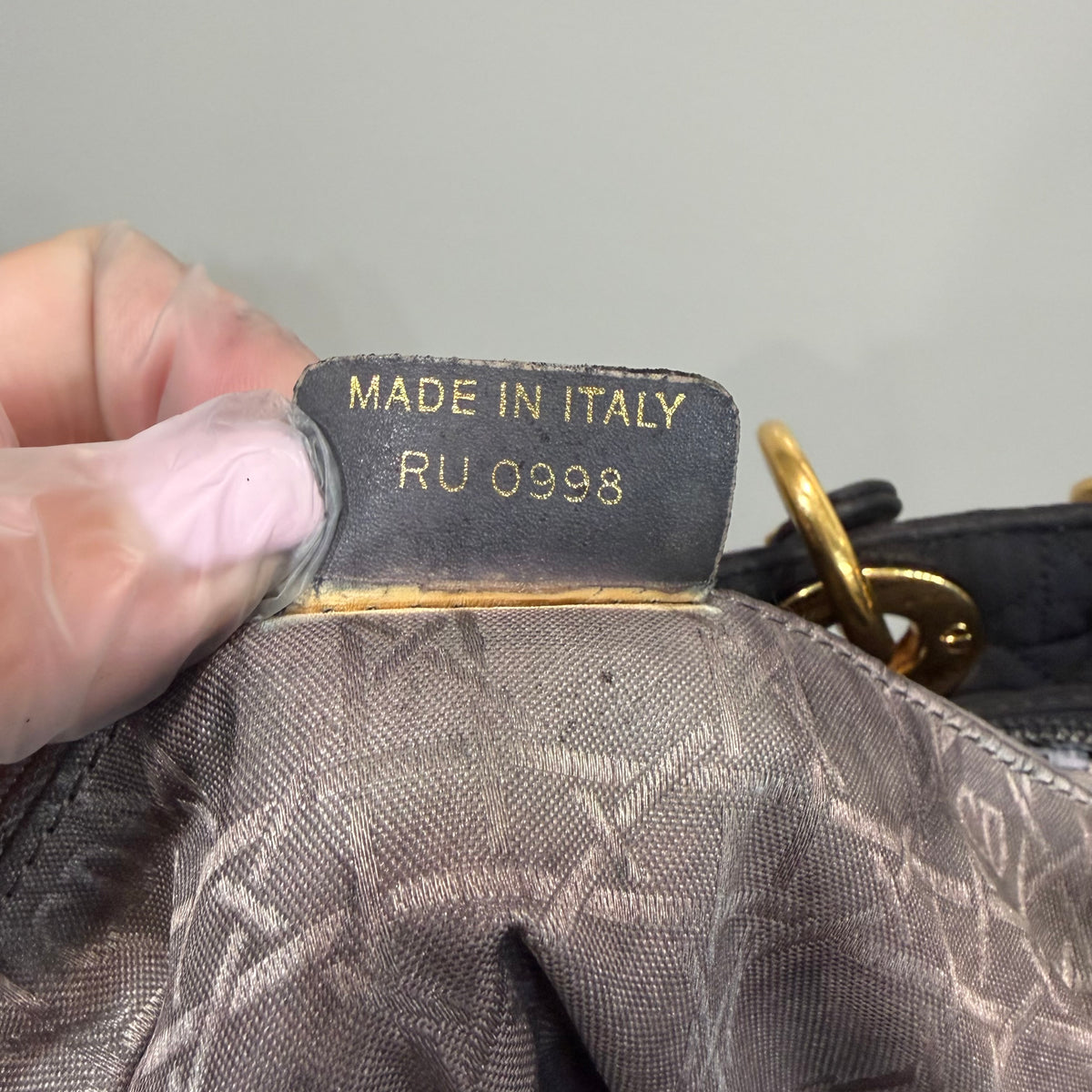 #112 CHRISTIAN DIOR Lady Black Cannage