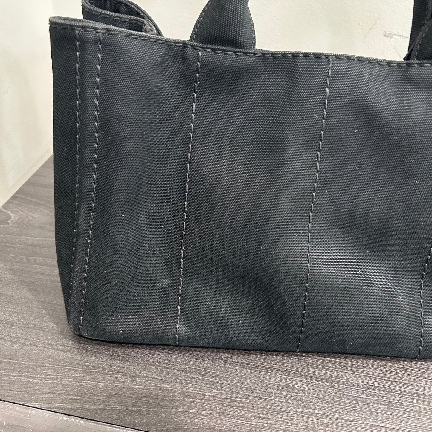 CLEARANCE #840 PRADA Canapa Large Tote (Black)