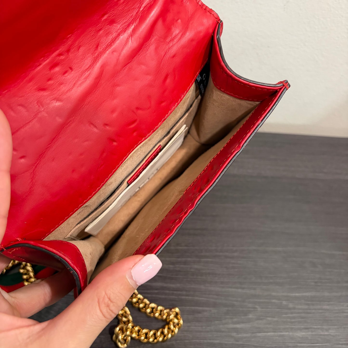 #8205 GUCCI Mini Red Sylvie