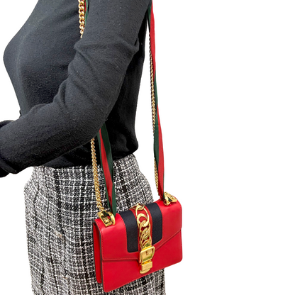 #8205 GUCCI Mini Red Sylvie