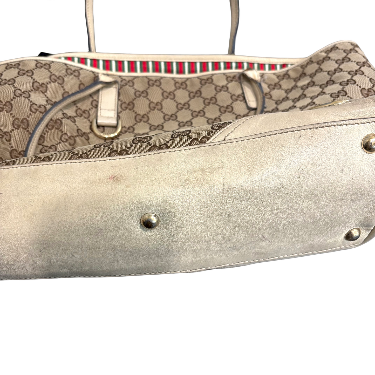 8879 GUCCI Brown Canvas Tote