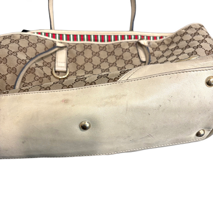 8879 GUCCI Brown Canvas Tote