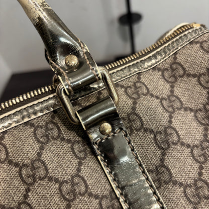1106 GUCCI Brown/Gold Boston Bag