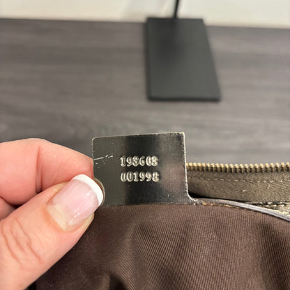 1106 GUCCI Brown/Gold Boston Bag