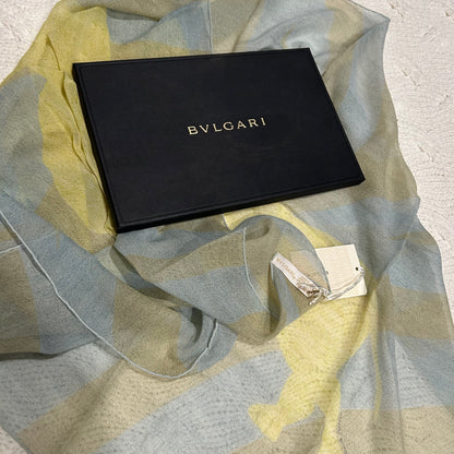 NEW Bulgari Silk Scarf