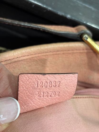 8880 GUCCI Brown Canvas Eclipse Tote