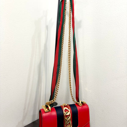#8205 GUCCI Mini Red Sylvie