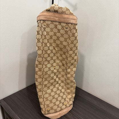 #8230 GUCCI GG Canvas Top Handle Large Bag