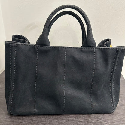 CLEARANCE #840 PRADA Canapa Large Tote (Black)