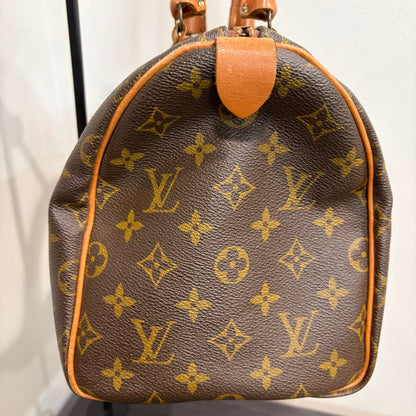 8896 LOUIS VUITTON Rare Vintage Monogram Speedy 30