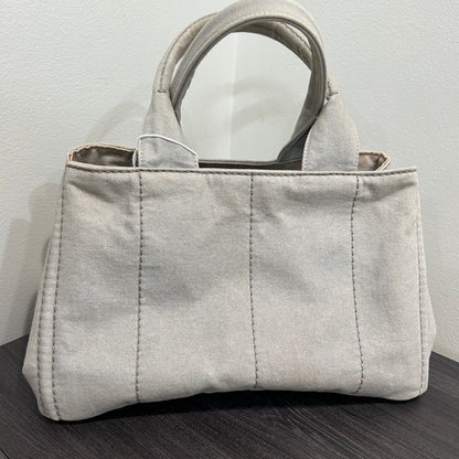CLEARANCE #817 PRADA Canapa Tote Medium - Grey