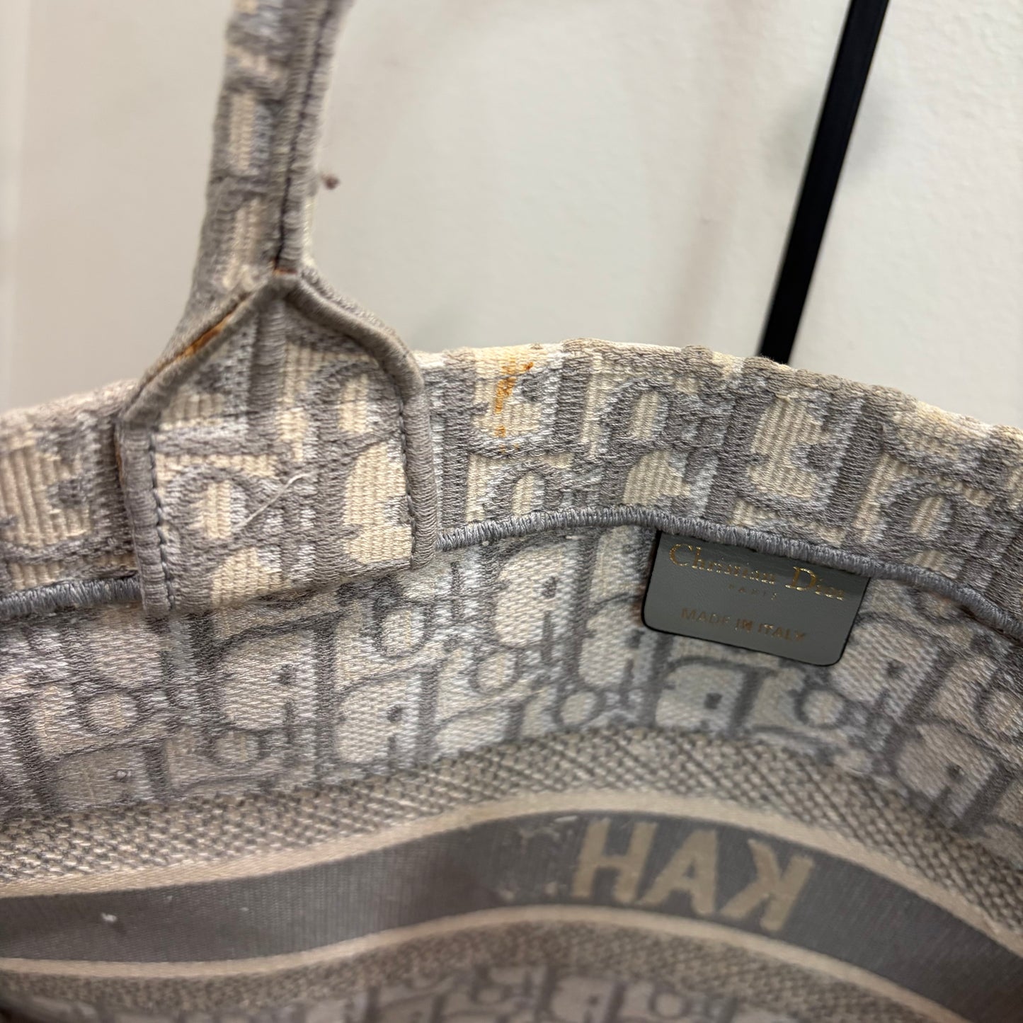 8898 CHRISTIAN DIOR Oblique Medium Book Tote MSRP $3450