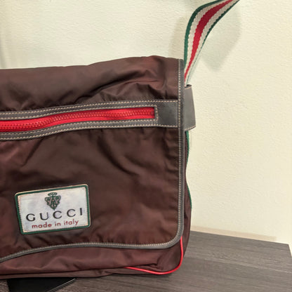 #9110 GUCCI Vintage Synthetic Laptop Satchel
