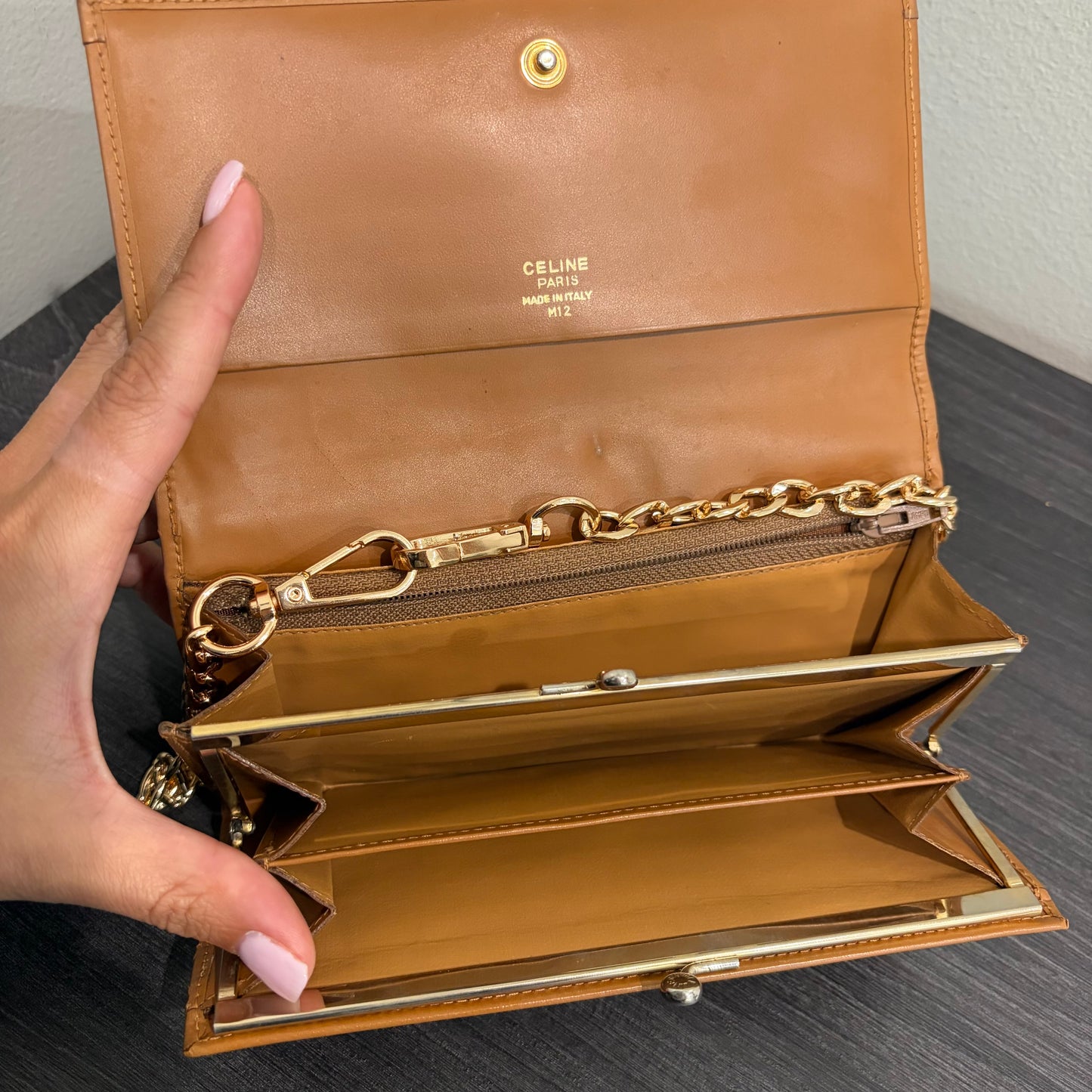 #1703 CELINE Macadam Long Wallet