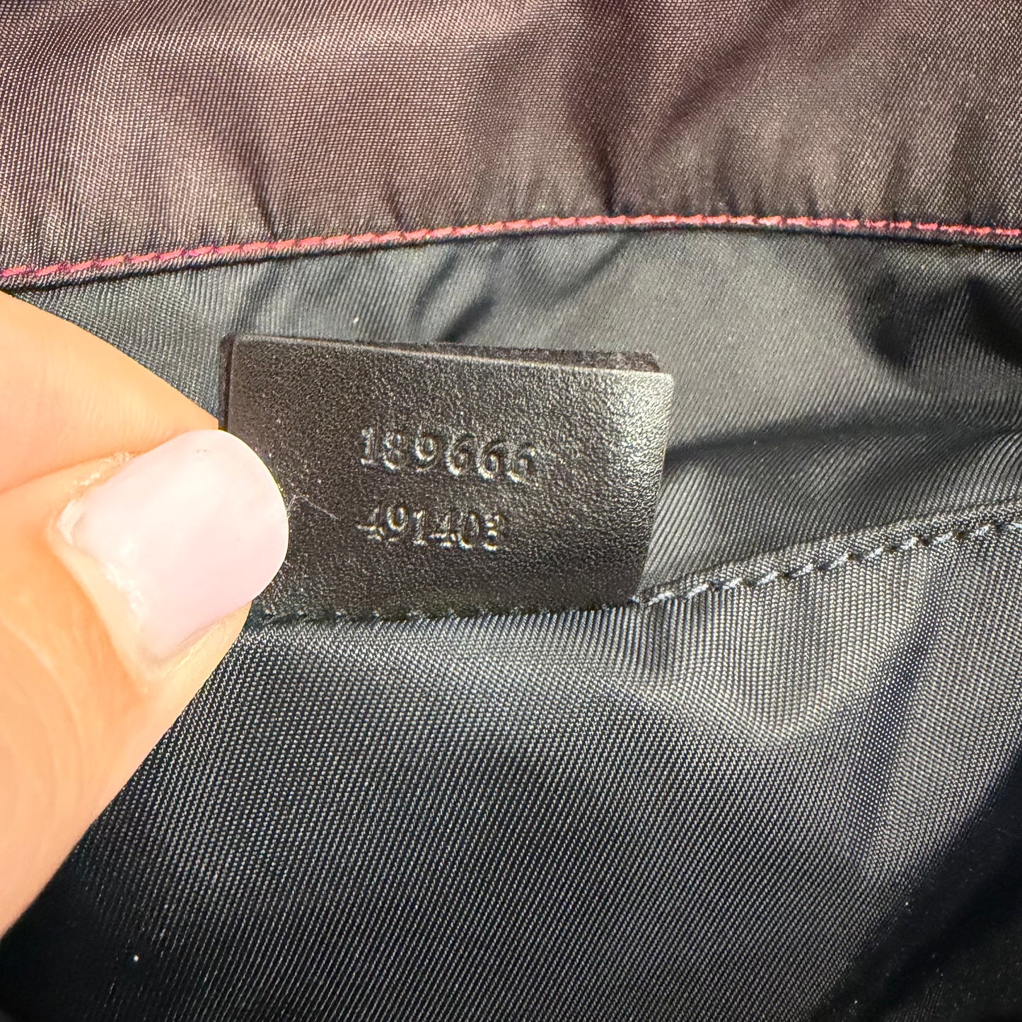 #9110 GUCCI Vintage Synthetic Laptop Satchel