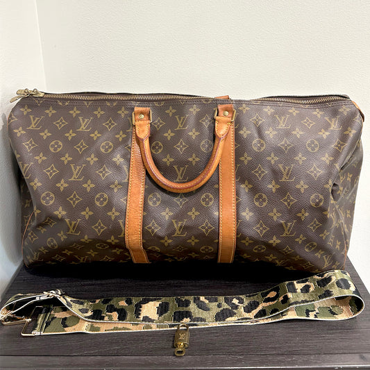 SOLD! Louis Vuitton Monogram Keepall 55 with Lock & Key