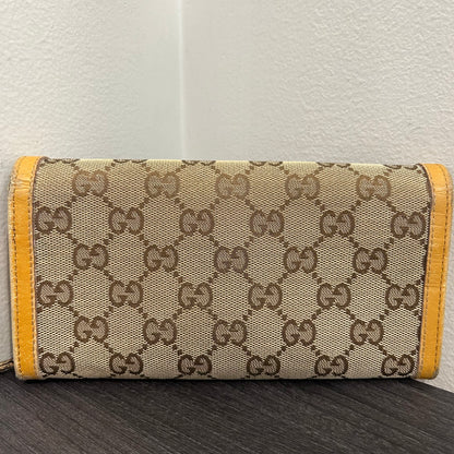 #202 GUCCI Long Canvas Wallet