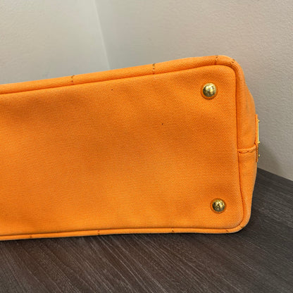CLEARANCE #837 PRADA Canapa Tote (Orange)