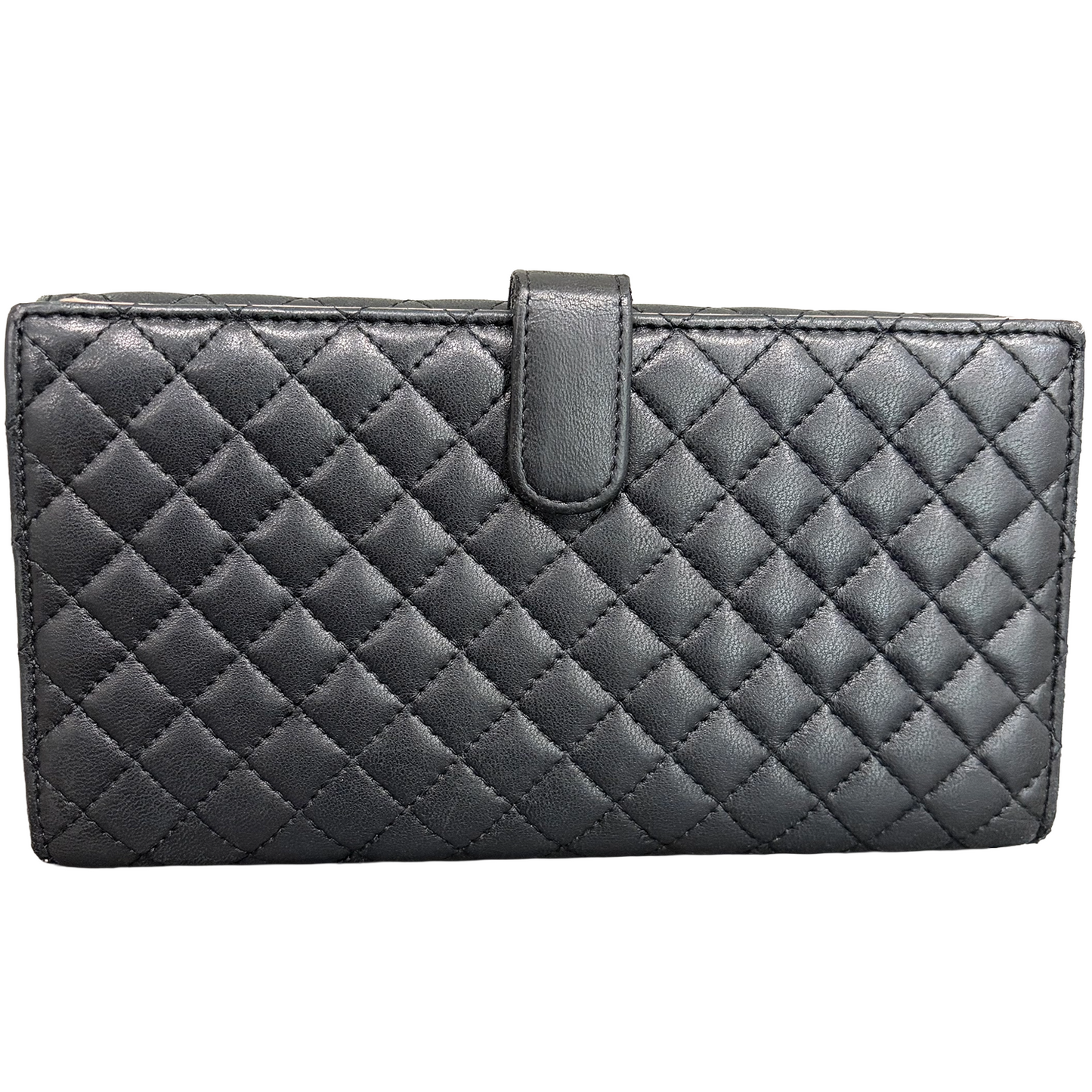 #3229 CHANEL Timeless Medallion Coco Mark Logo Lambskin Micro Quilt Wallet