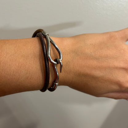 1037 HERMÈS Double Hook Wrap Bracelet MSRP $435
