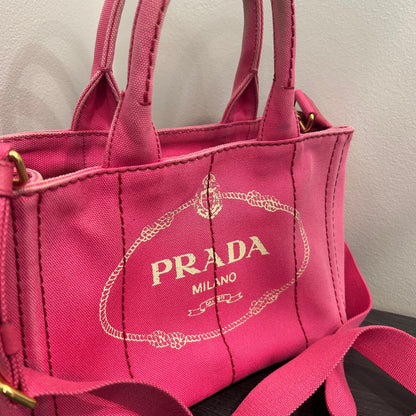 #722 PRADA Canapa Small Tote