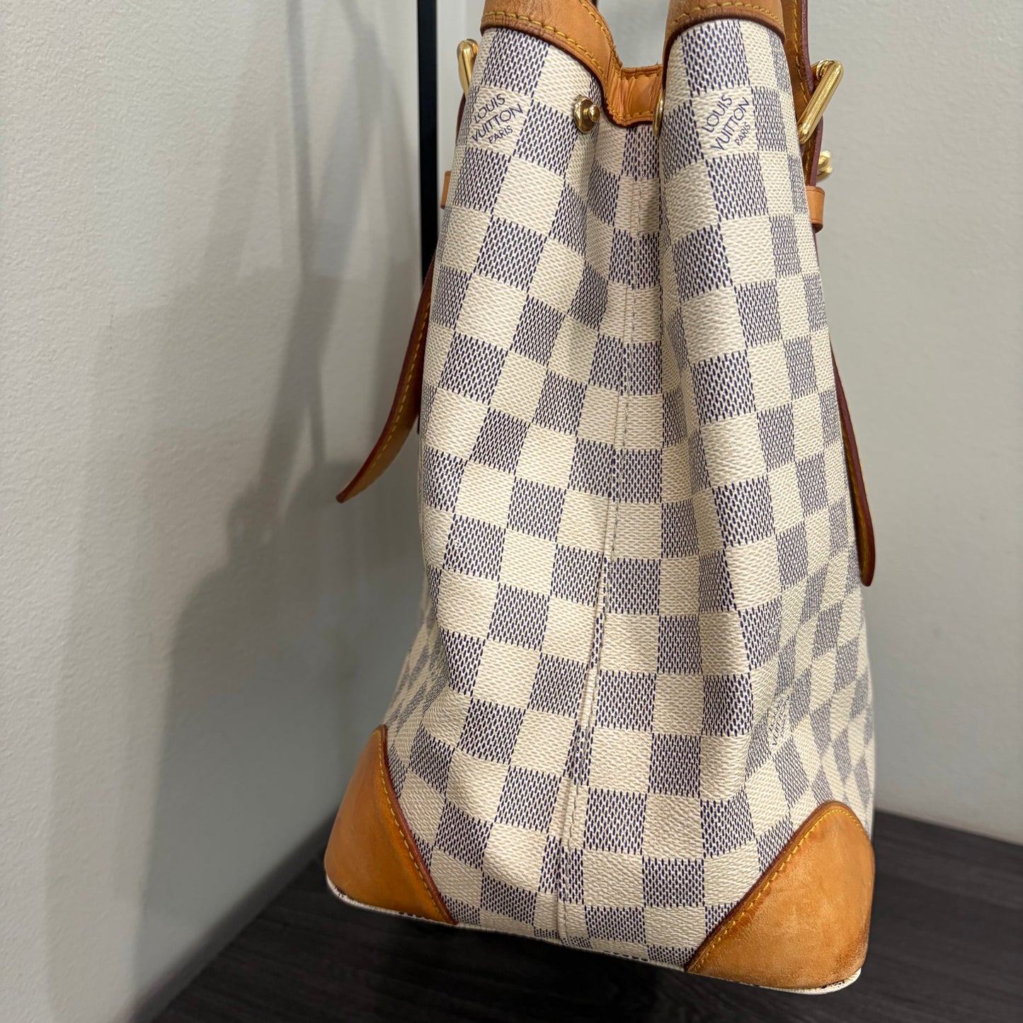 #1107 LOUIS VUITTON Damier Hampstead MM