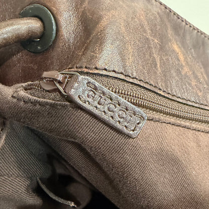 #8274 GUCCI Brown GG Shoulder Bag