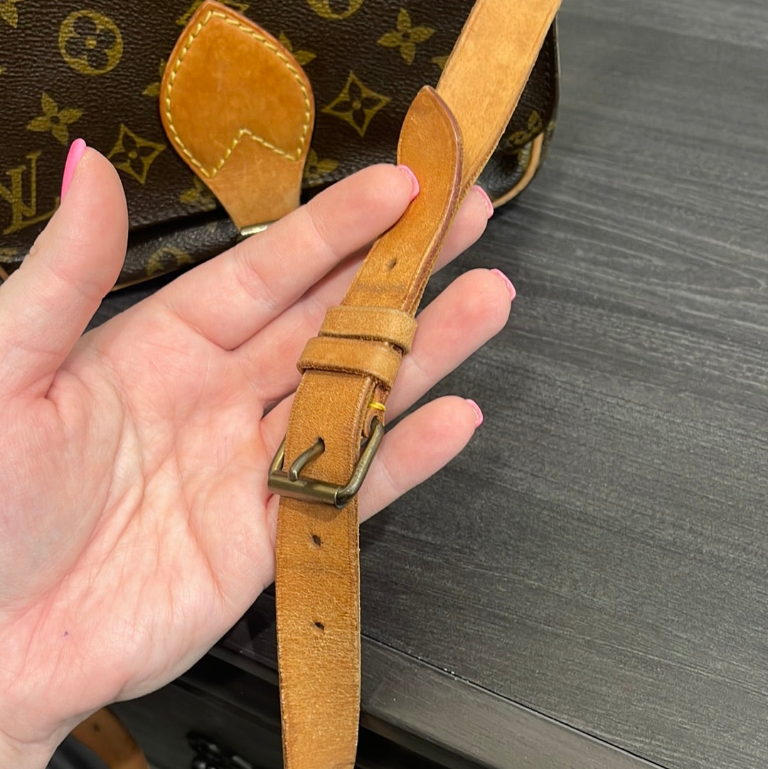 SOLD! Louis Vuitton Monogram Cartouchiere MM