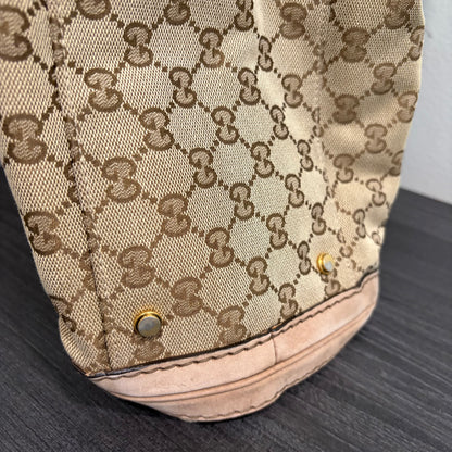#8230 GUCCI GG Canvas Top Handle Large Bag