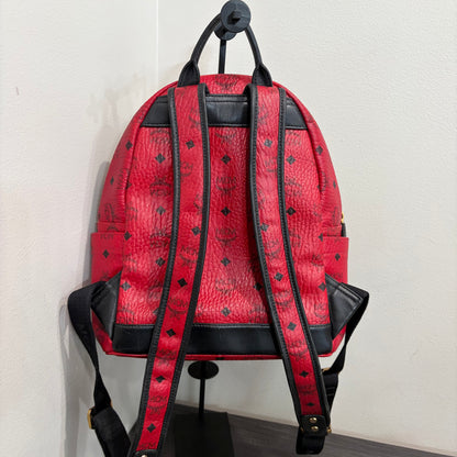 #9111 MCM Red Hermosa Backpack MSRP $1280