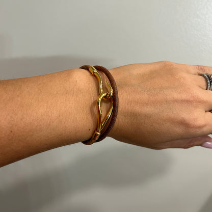 1025 HERMÈS Double Hook Wrap Bracelet MSRP $435
