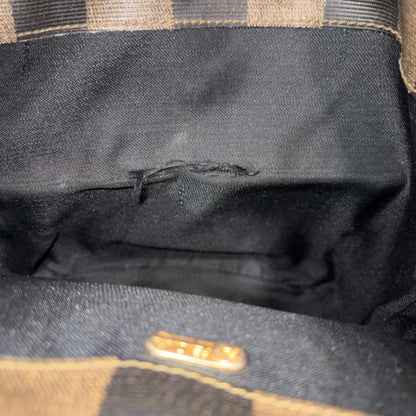 #1115 FENDI Pequin Coated Canvas Vintage Backpack