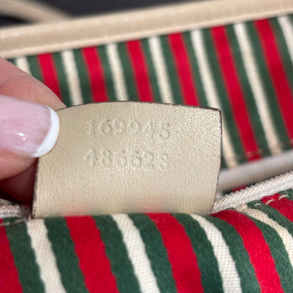 8879 GUCCI Brown Canvas Tote