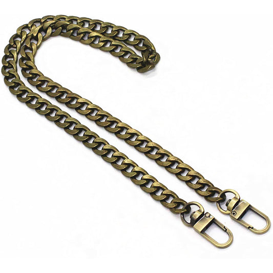 NEW Flat Link Bronze-tone Iron Shoulder Chain