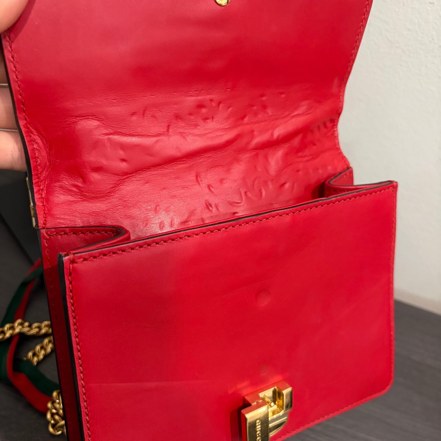 #8205 GUCCI Mini Red Sylvie