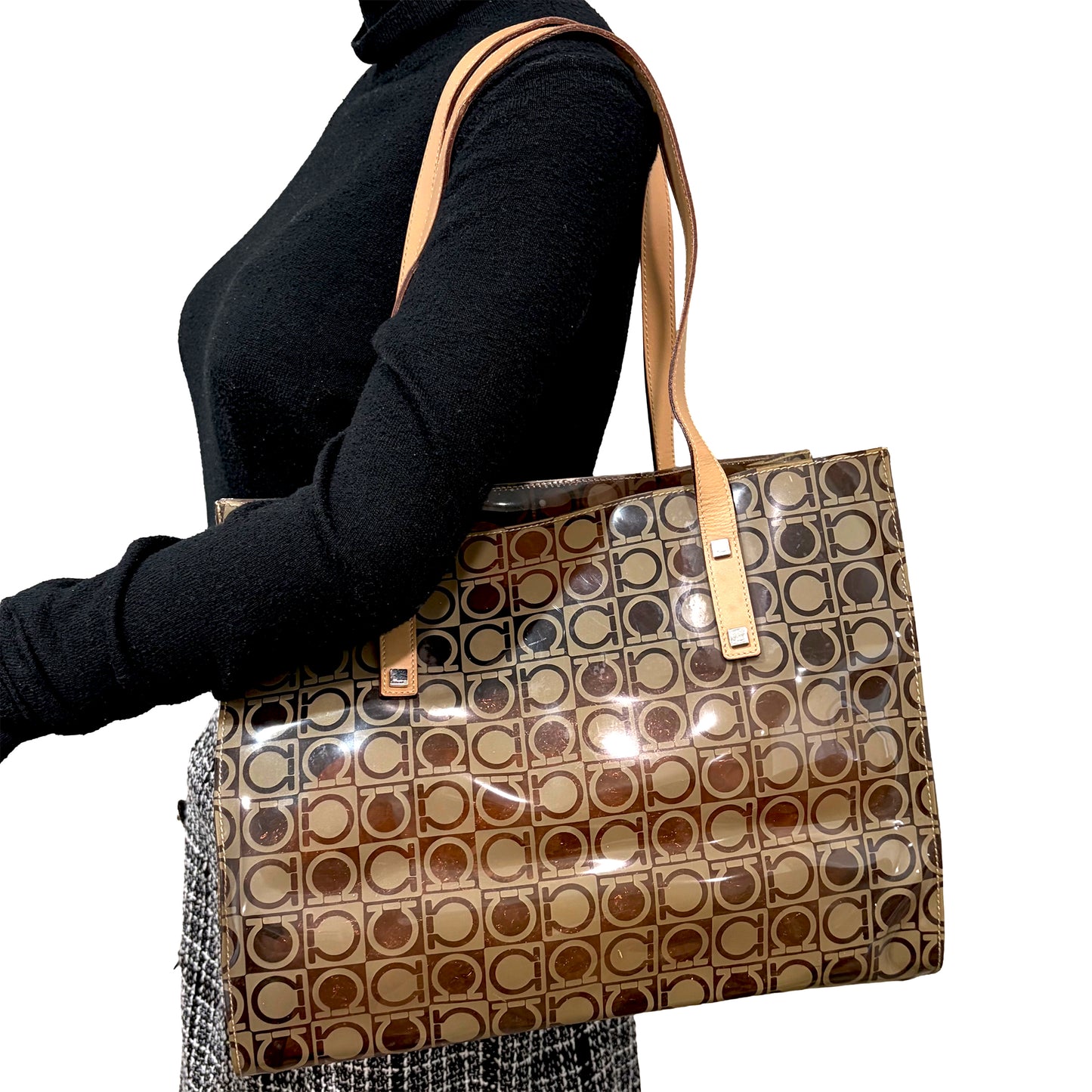 8807 SALVATORE FERRRAGAMO Vinyl Tote