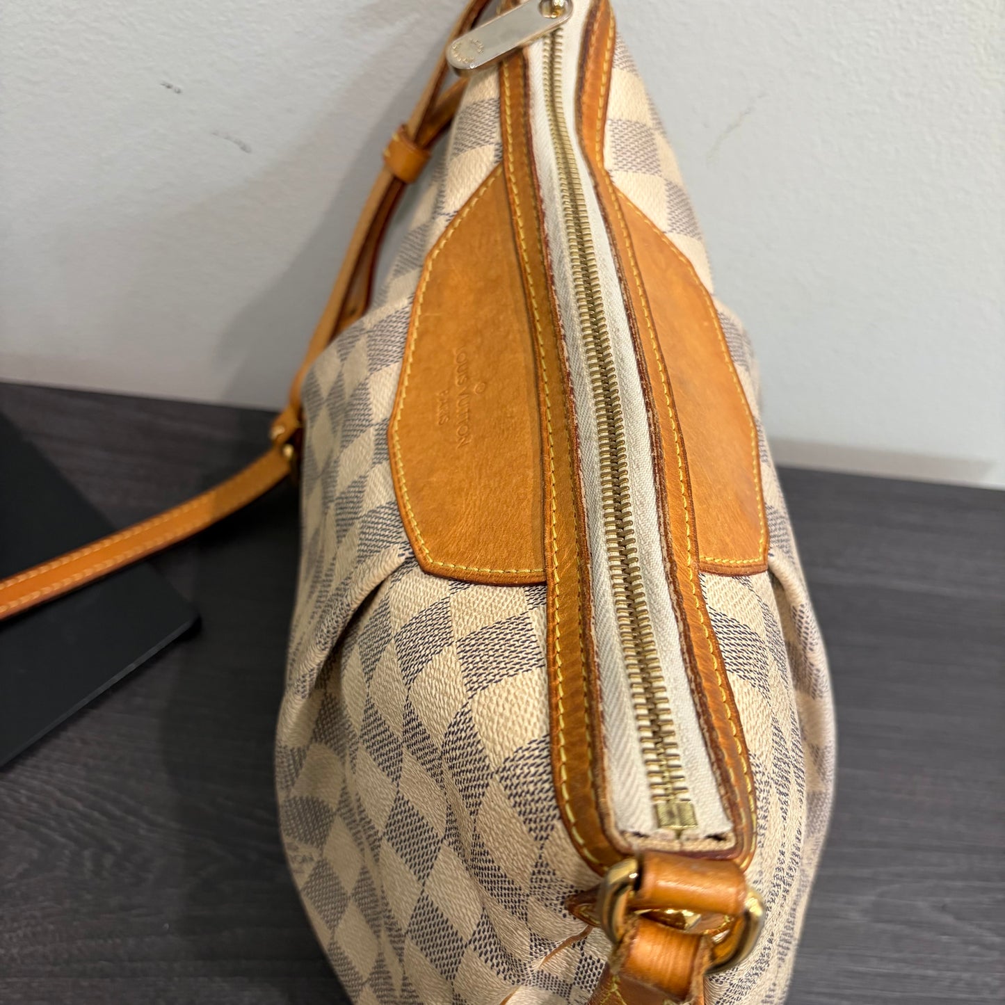 #3203 LOUIS VUITTON Damier Azur Siracusa PM
