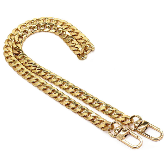 NEW Flat Link Gold-tone Iron Shoulder Chain