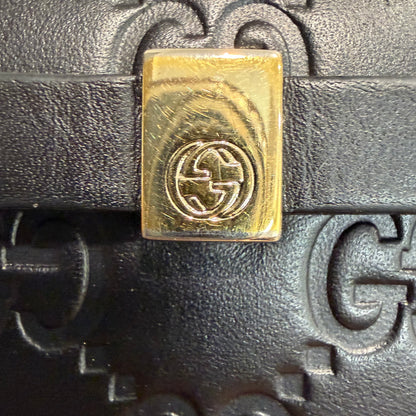 #3233 GUCCI Black Zip Wallet