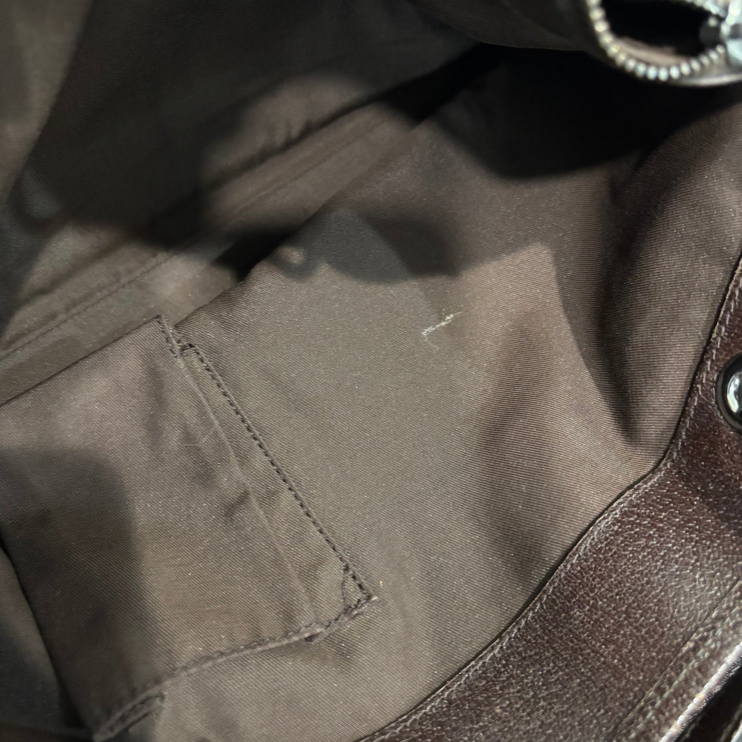 8871 GUCCI Brown Canvas Eclipse Tote