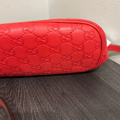 CLEARANCE #835 GUCCI Guccissima Dome Bag (Red)