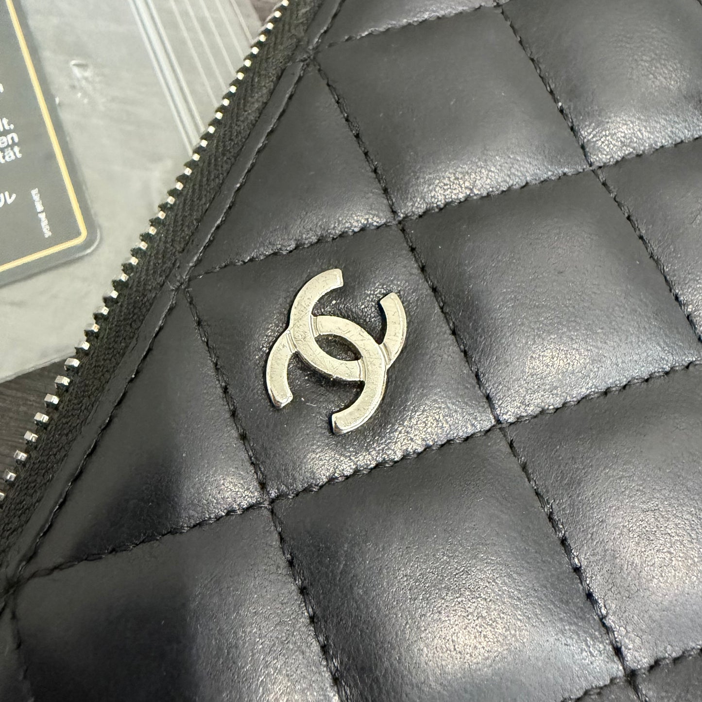 #3236 CHANEL 2018-2019 Black Zip Wallet