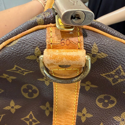 #1114 LOUIS VUITTON Monogram Keepall 60 Bandouliere