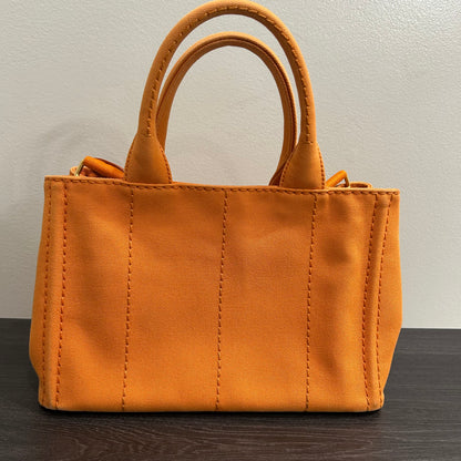 CLEARANCE #837 PRADA Canapa Tote (Orange)