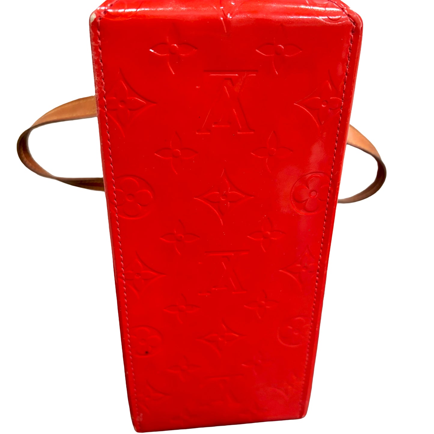 #9104 LOUIS VUITTON Red Vernis Reade PM